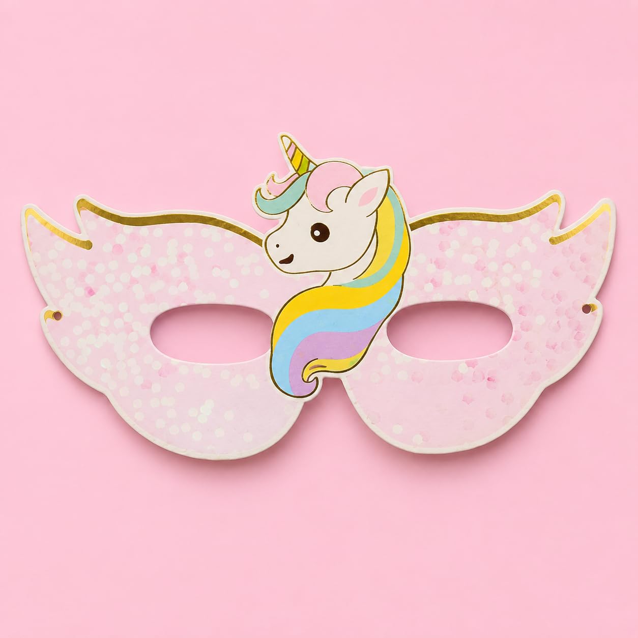 WANNA PARTY Unicorn Eye Mask for Kids,Unicorn Theme Party Favors for Unicorn Theme Birthday Decoration- Pack of 6 2