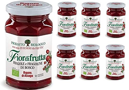 Rigoni di Asiago 6 x Fiordifrutta Italian Earth Berry & Wild Strawberry Jam Bio 250 g