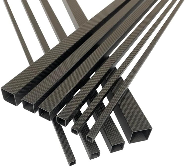 600mm Carbon Fiber Square Tube Plain Matte Finish Pipe, for Sports Equipment tubing Parts 1pcs(30X30X28X600mm)
