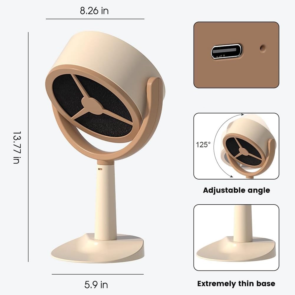 Desktop-Dunstabzugshaube, tragbare Dunstabzugshaube mit 2 Geschwindigkeiten, verstellbarer Mini-Dunstabzugshaube zum Aufhängen, für Grill, einfache Installation