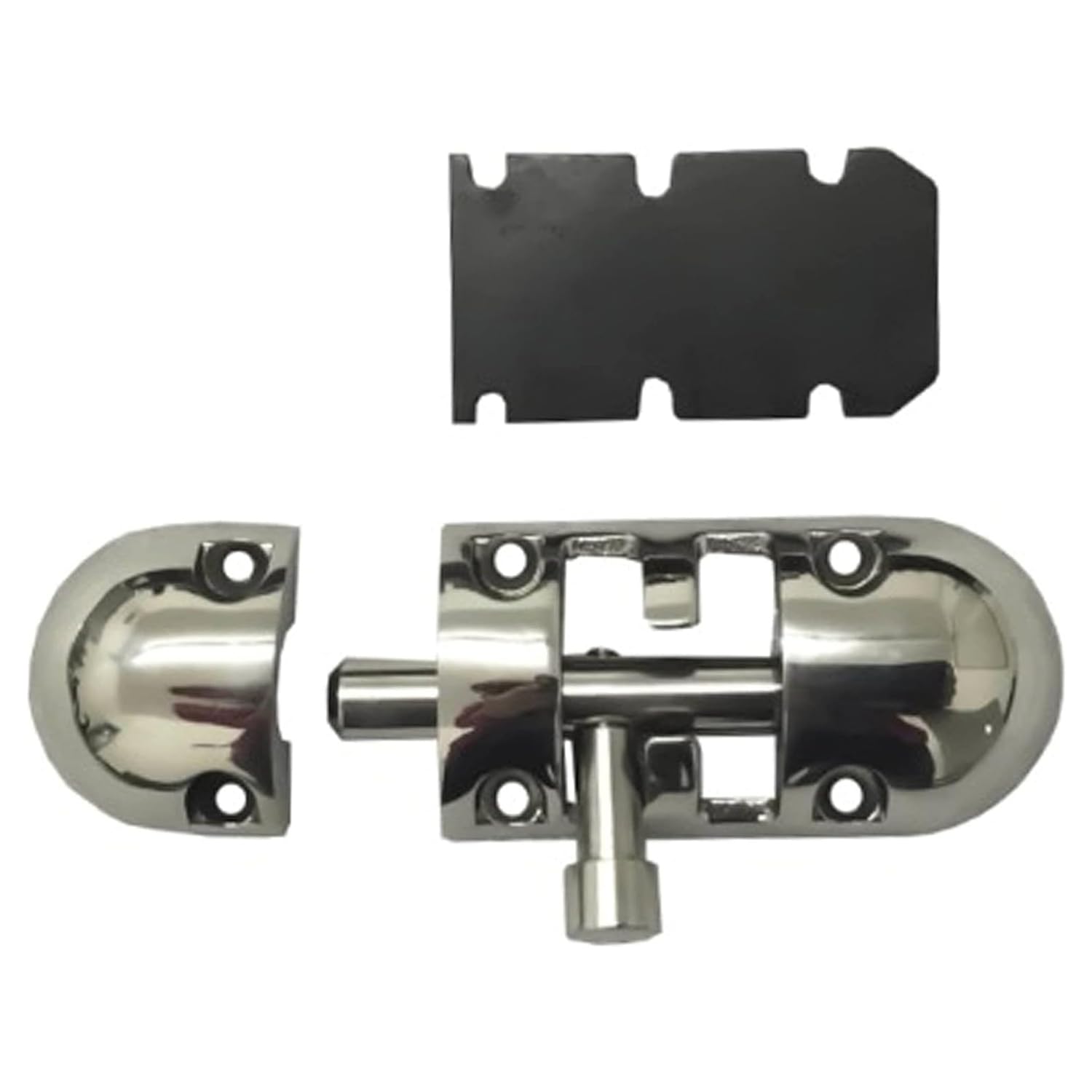MARINE CITY Heavy Barrel Bolt Door Latches, 316 Grade Stainless Steel, Brush Finish, 3.4 x 1-1/4 Inches, for Windows, Doors, Hatches, Cupboards, Cabinets (Pack of 1)