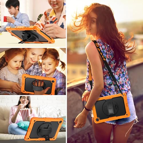 Coque Samsung Galaxy Tab A11+/A9+ Plus SEYMCY antichoc orange - 3