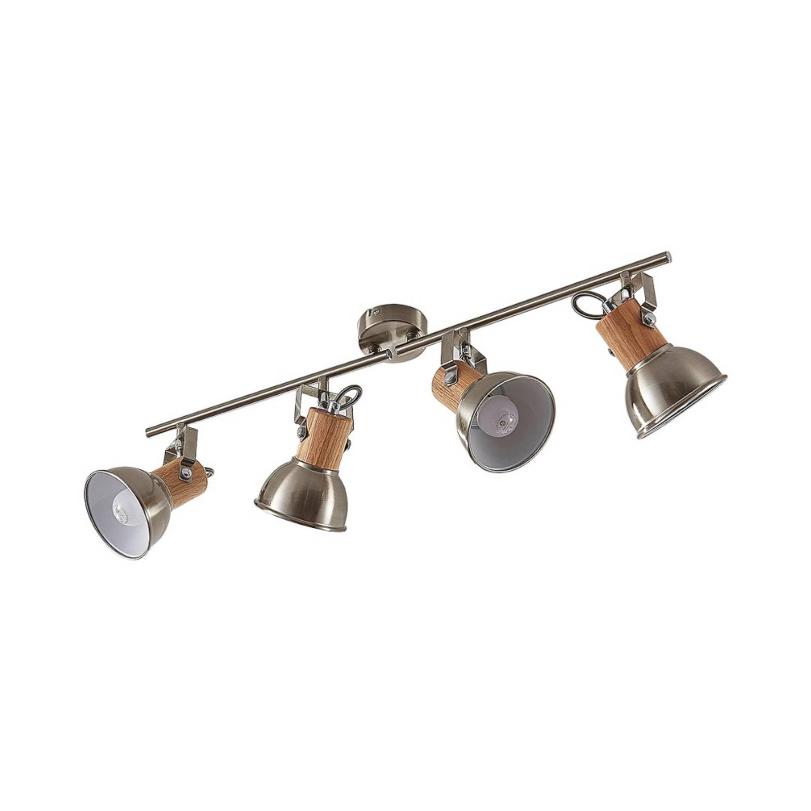 Lindby Ceiling Light Dennis dimmable (Modern) in Silver Made of Metal for e.g. Kitchen (4 Light Sources, E14) from floodlight Spotlight