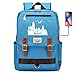 Produktbild DDDWWW Hogwarts Tasche Ultraleichter Canvas-Rucksack Große Kapazität Wasserdichter Rucksack Großes Blau
