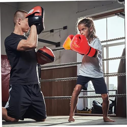 Guantes de boxeo para niños cómodos y transpirables de PU resistente 6