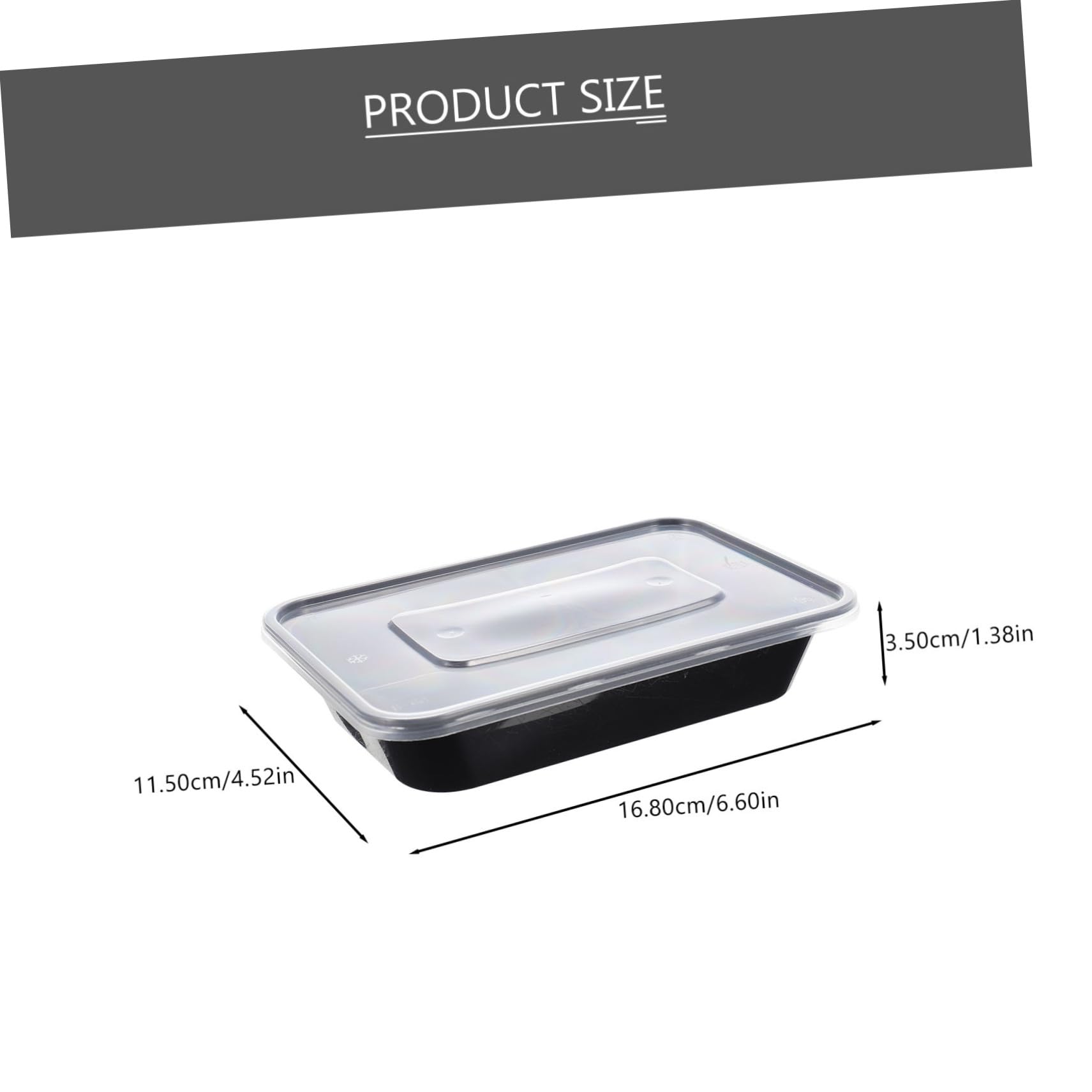 STOBAZA 50pcs Disposable Food Wrapping Containers Airtight Lunch Box for Takeout Classic Design