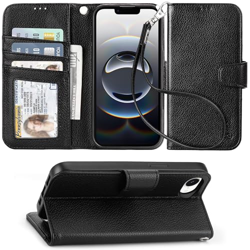 Coque à rabat iPhone 16e Arae idéale pour voyager léger avec vos cartes