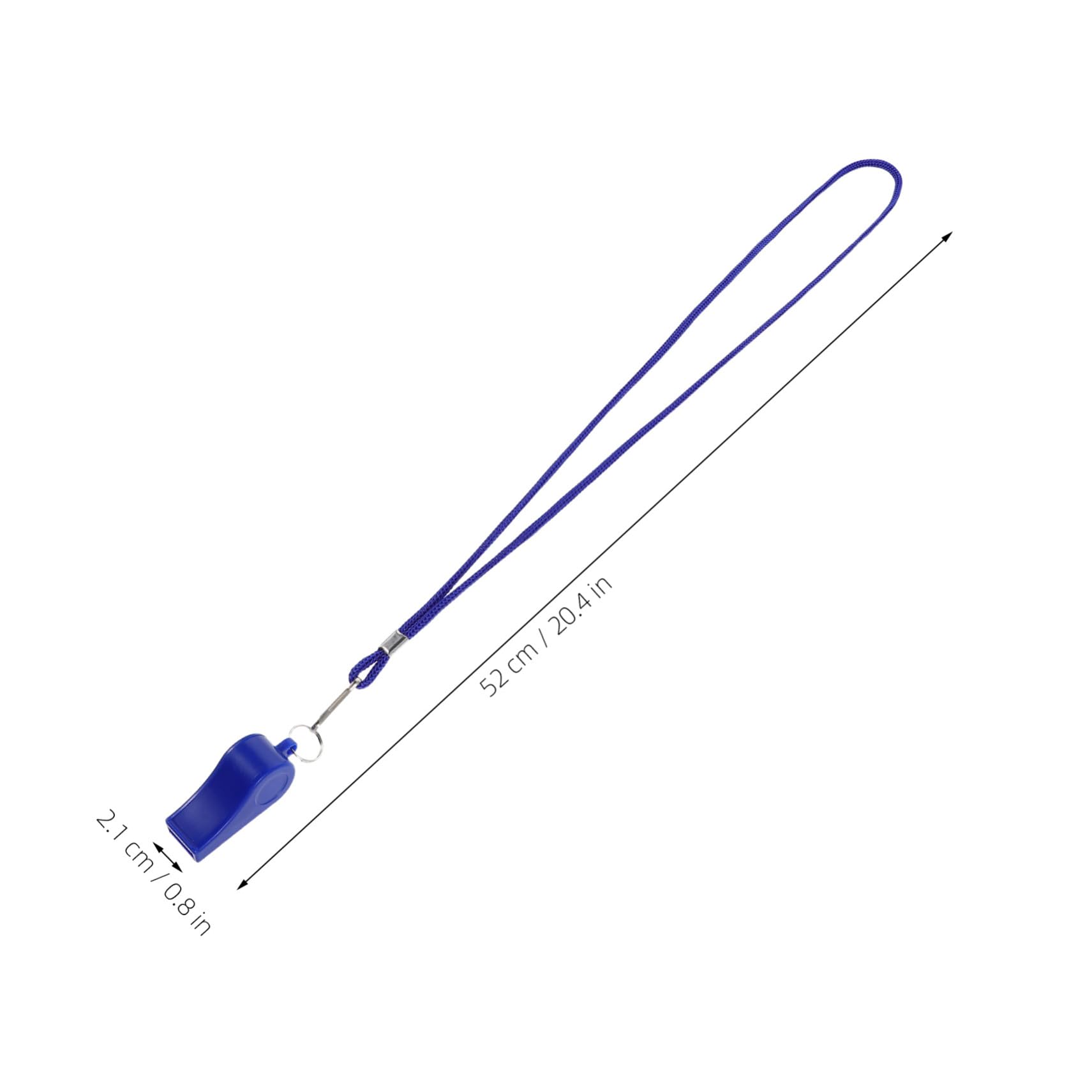 Hemobllo Fischietto di Emergenza in Plastica Blu 36 Pezzi per Sport | Cordino in Poliestere, Uso per Campeggio e Attività All'aperto, Design Leggero e Facile da Portare