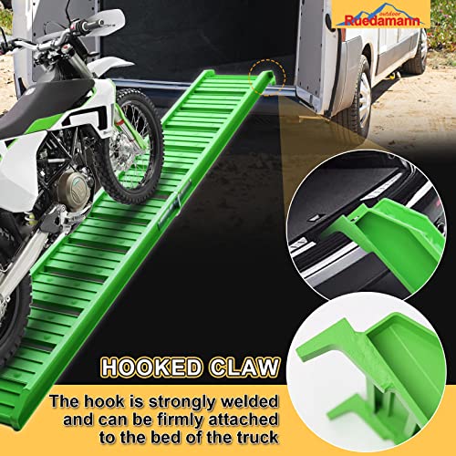 Ruedamann Car Ramps With 72 Inch L × 11.6 Inch W Aluminum Loading Ramp, Foldable, 550 Lbs Capacity, For Atv, Motorcycle, Truck, Pack Of 1 (Green) #TOP4