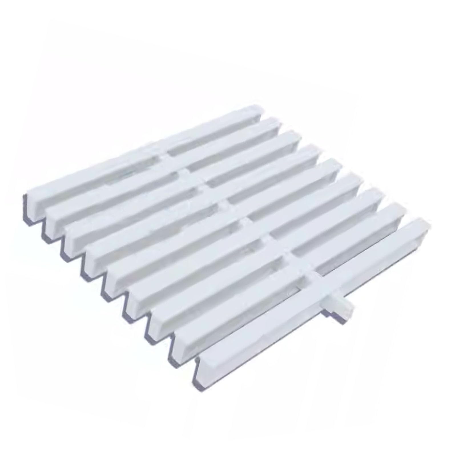 Griglia di Troppo Pieno per drenaggio Piscina, griglia Mobile a interfaccia Singola per lavello, grondaia in plastica PVC per Bagno, per vialetti, patii e Bordi Piscina (25x100 cm/1 Pezzo)
