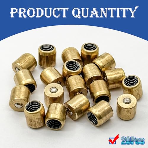 Image of 8x8mm Brass Push Button Grease Oil Cup,Brass Push Button Flange Grease Oil Cup,Ball Oiler for Ball Oiler Nipple Hit Miss Engine Motor Lathe Mill(20Pcs)