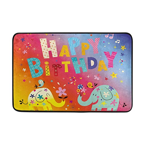 My Daily Happy Birthday Paillasson Motif éléphants 39,9 x 59,9 cm