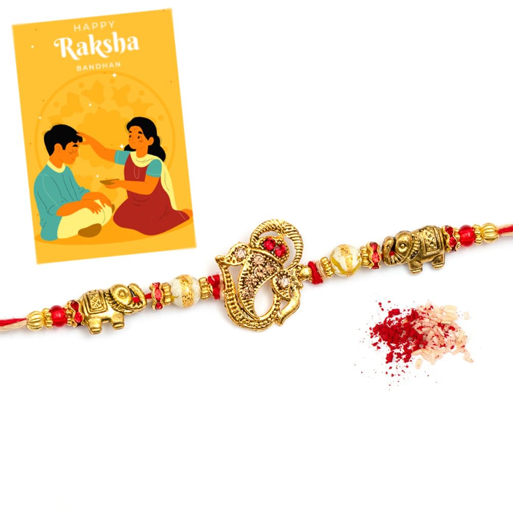 To The Nines Mens Ganesh Rakhi for Brother with Tilak Material and Greeting Card (B08CY7M8LS) Amazon Price History, Amazon Price Tracker