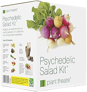 Psychedelic Salad Kit by Plant Theatre  5 Fantastic Salad Vegetables to Grow  Great Gift