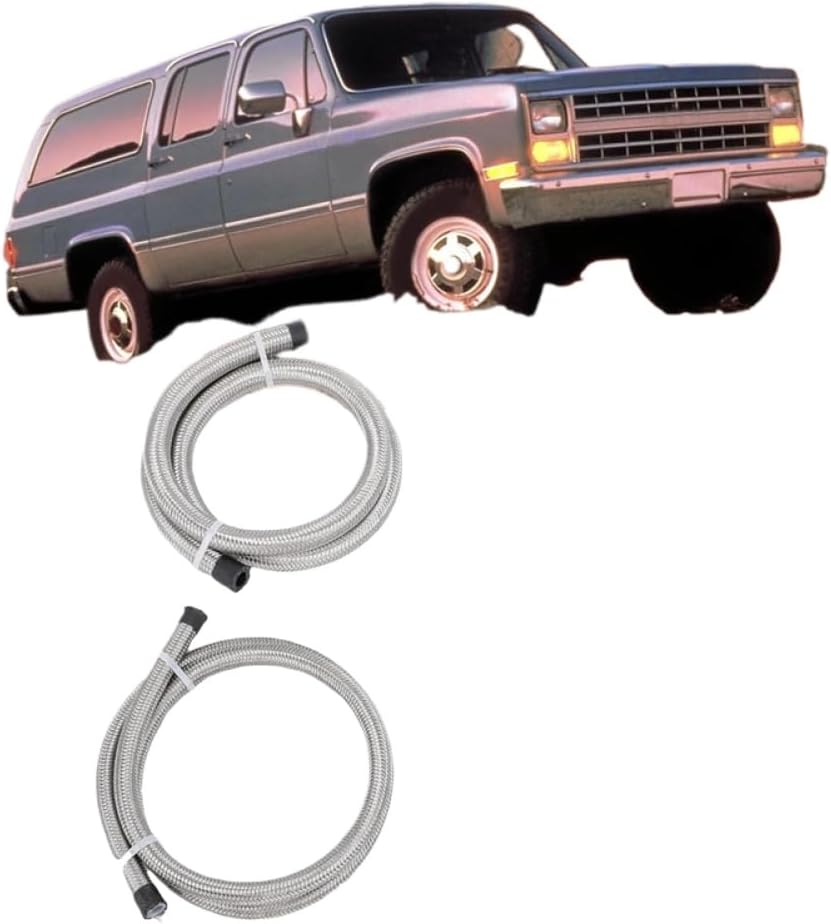 6AN Power Steering Hose Kit Compatible with GM Type II Power Steering Pump for C10 LS Swap Applications