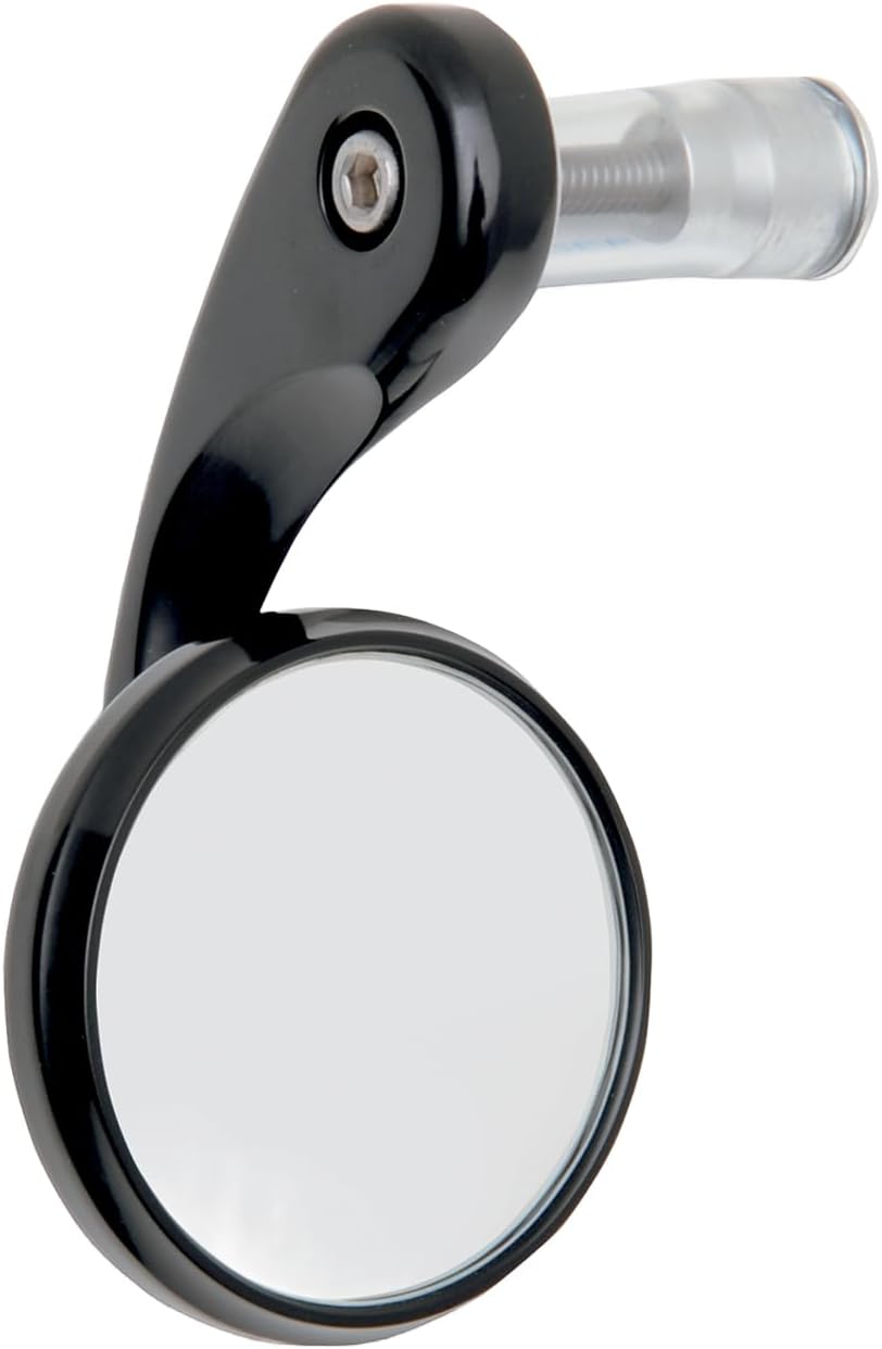 Todd's Cycle Left Black Bar-End Shooter Mirror BSML-2