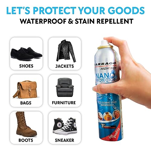 Tarrago _COLOR_NAME_REF Nano Shoe Protector Spray | 6.5Oz | Waterproof & Stain Repellent For Sneakers, Suede, Canvas, Leather, Fabric thumb #4