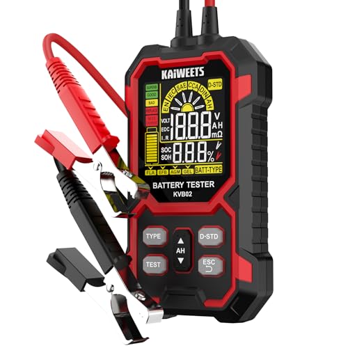 KAIWEETS Car Battery Tester, 12V/24V Automotive Battery...