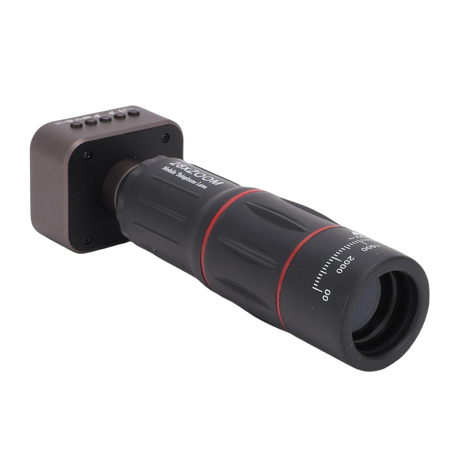 Yctze Fotocamera Monoculare con Teleobiettivo 18X, Videocamera HD 1080P, Fotocamera con Obiettivo Zoom Portatile con Display da 2 Pollici, Ideale per Birdwatching, Escursionismo e Avventure