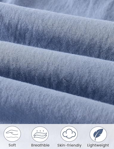 Happy Cherry Unisex Kids Demin Jeans Pants Elastic Waisted Casual Trousers with Pockets4