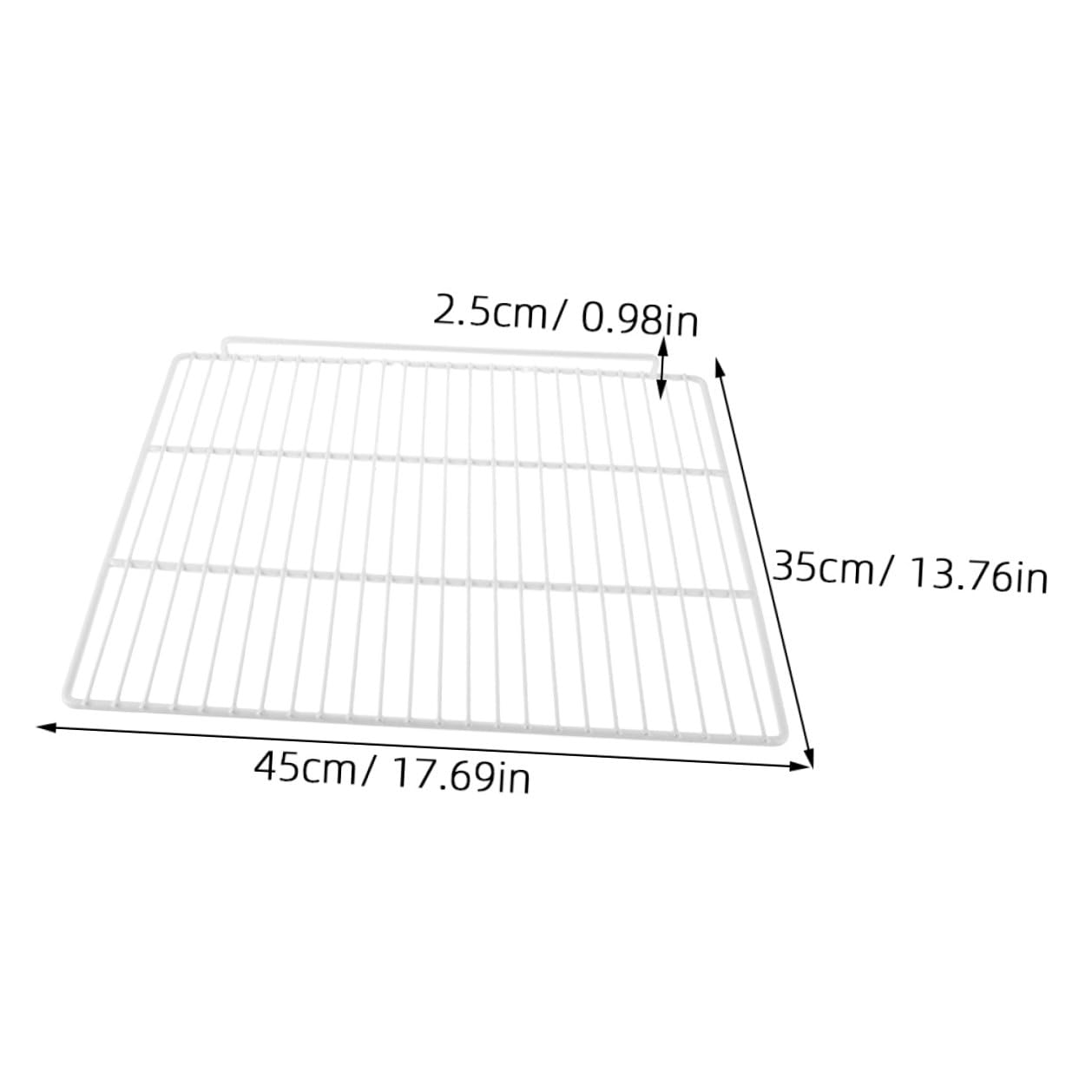 Baluue 2 pezzi Ripiani Congelatore e Frigorifero in Rete di Metallo Resistente Divisori Orizzontali Ventilati per Organizzazione Interna Armadio Frigo e Freezer Facile Installazione