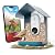 Birdbuddy PRO Non Solar Smart Bird Feeder with Camera - AI Bird Species Identification, 5MP Photos, 2K HD Video Live Stream Camera, Slow-Motion Video, 2.6in Focus - Blue - Non Solar