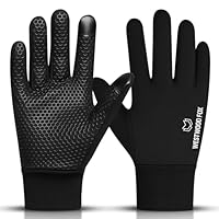 Kids Winter Thermal Cycling Gloves Boys Girls Flexible Grip Touchscreen Cycling Bike Gloves for Children Outdoor Sports Running Ski Football Anti-slip Lightweight Mitts (M)