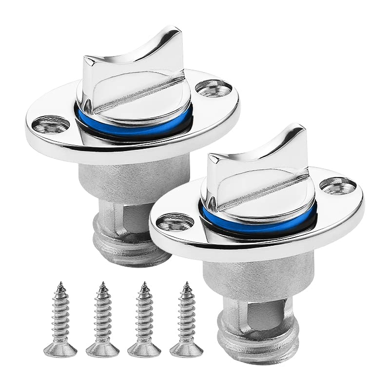 Yetaha Marine Boat Drain Plug, 2 Pack Stainless Steel