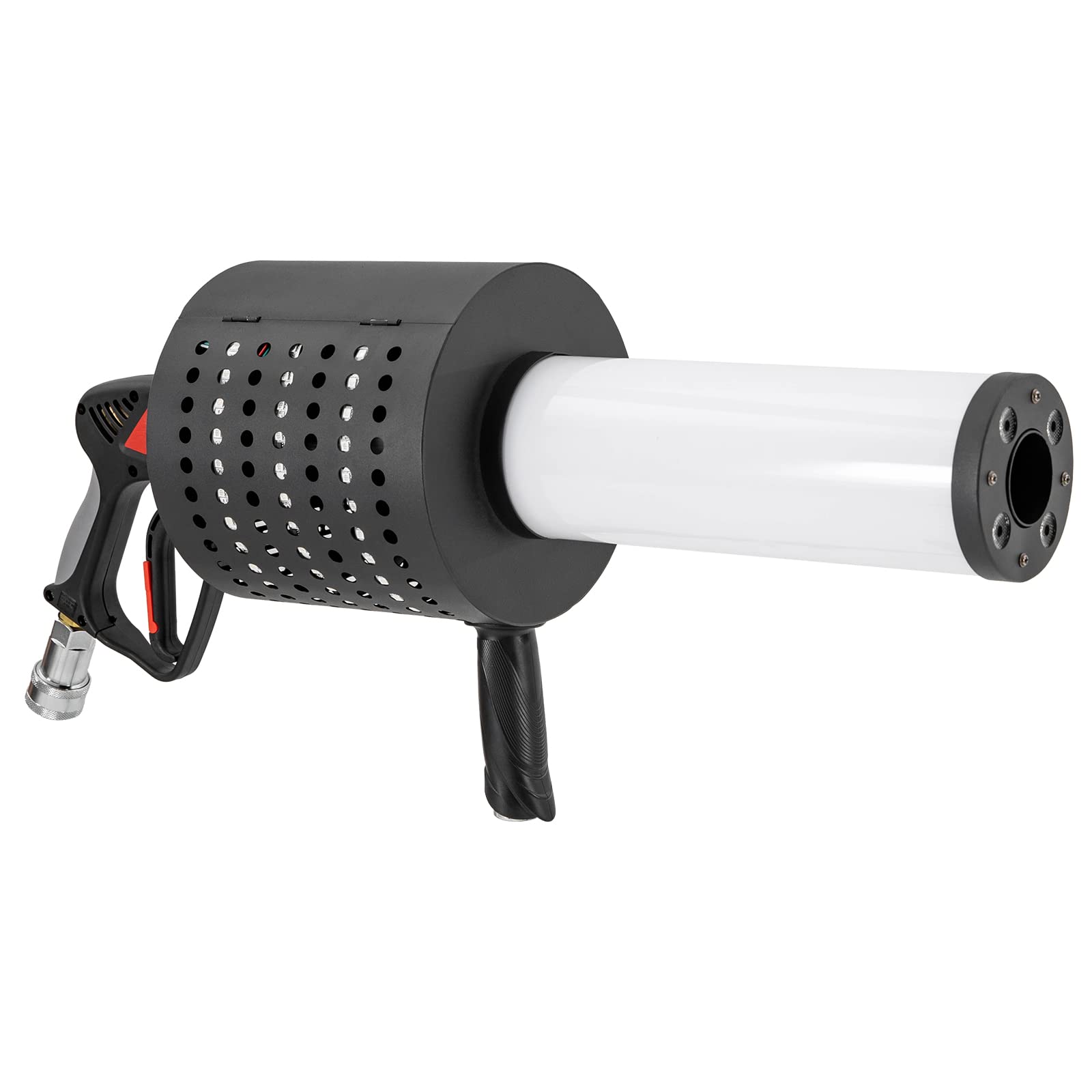 Machine à brouillard manuelle CO2 20 W | 76 x 39 x 30 cm LED Hand Jet Gun Shooter Canon, machine à confettis, portée de tir 6-8 m, pour fête, mariage, scène, concert, théâtre