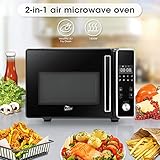 Uten 8-in-1 Air Fryer Microwave Combo - Large 25.4QT, 1800W Powerful, Programmable, Digital Display, Quick Heating, Black
