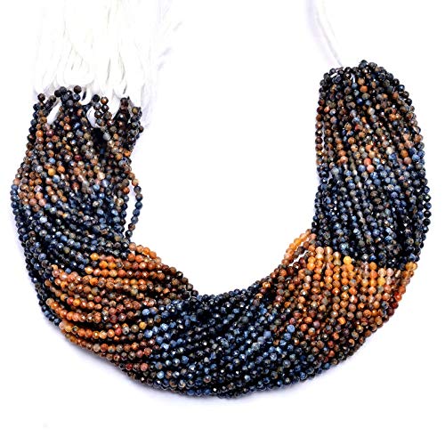 Pietersite naturelle 3mm-4mm perles rondelles pour enfilage et bijoux