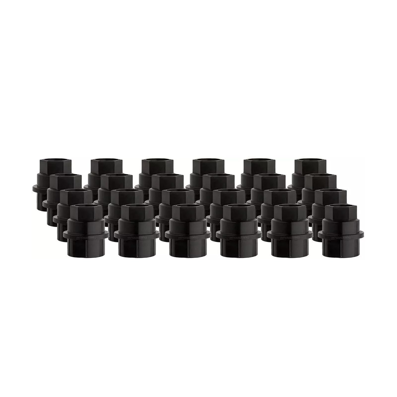 Hunting Horse 20 Pcs Wheel Lug Nut Covers Fits Chevy Silverado Tahoe GMC 1500 Sierra, Black