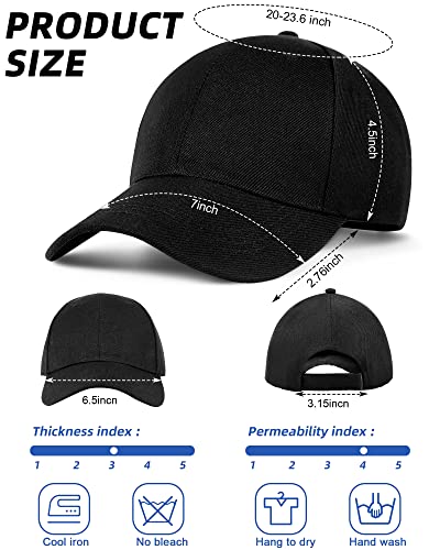 Image of Foaincore 36 Pack Blank Baseball Cap Bulk Adjustable Back Strap Sublimation Hats Plain Unisex Trucker Hat for Men Women
