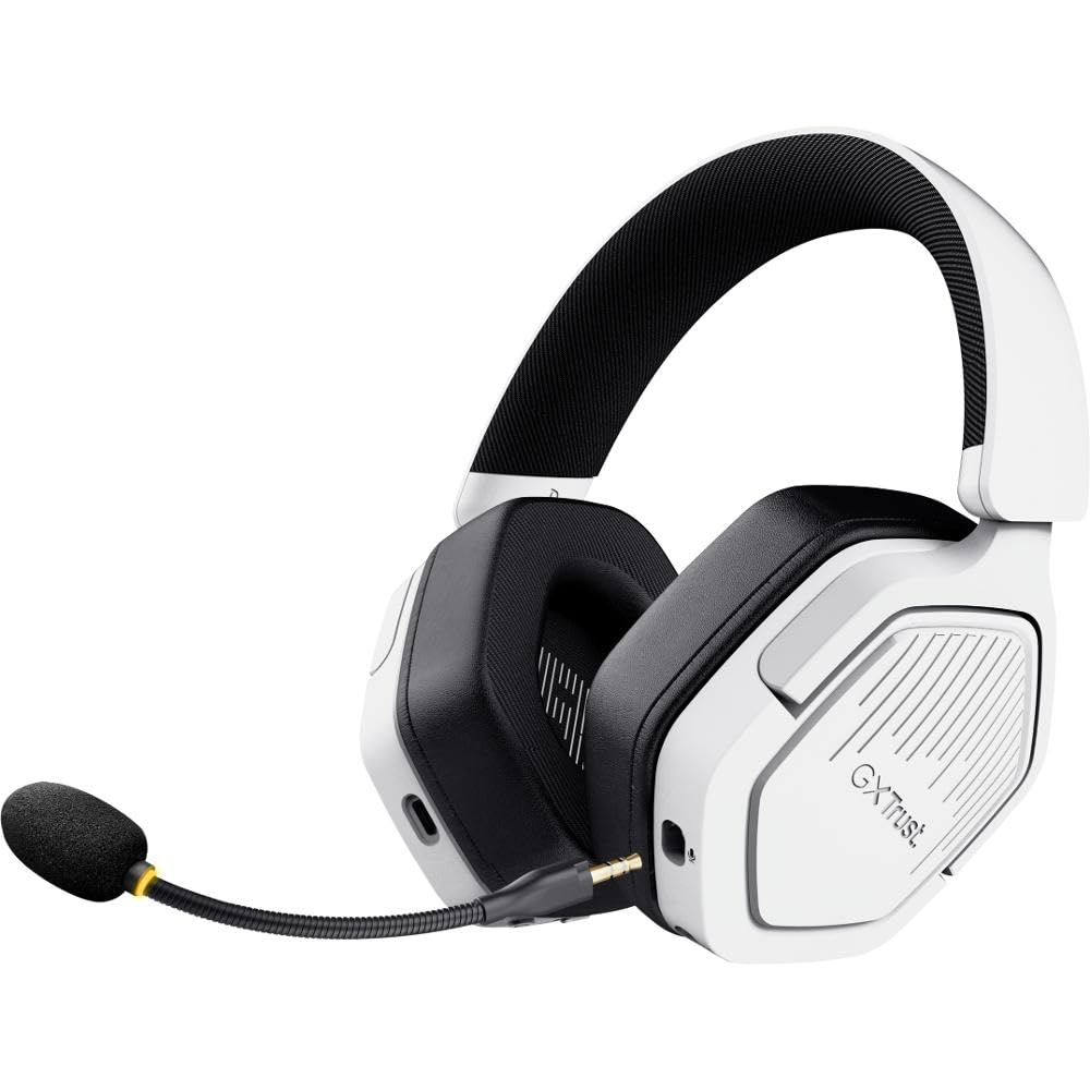 Auriculares Gaming Inalámbricos con Micrófono Trust Gaming GXT 493PS Carus PS5/ Jack 3.5/ Bluetooth/ Blancos