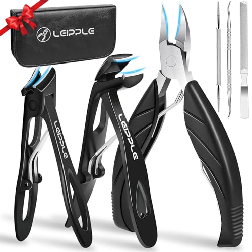 Coupe Ongle Professionnel, Pince Coupe Ongle Pied Pour Ongles Épais Pour Personnes Âgées Avec Large Ouverture,Coupe-Ongles Incarnés Robuste Avec Long...