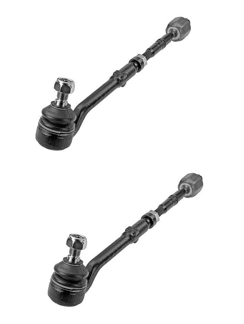 Pair Set 2 Front Steering Tie Rod End Assemblies Meyle For BMW X5 E53 2000-2006