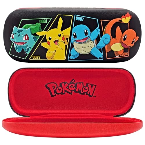 ARKAID Capa rígida ótica Pokémon | Estojo oficial para óculos Pokémon | Armazenamento protetor durável | Tamanho único para a maioria das crianças