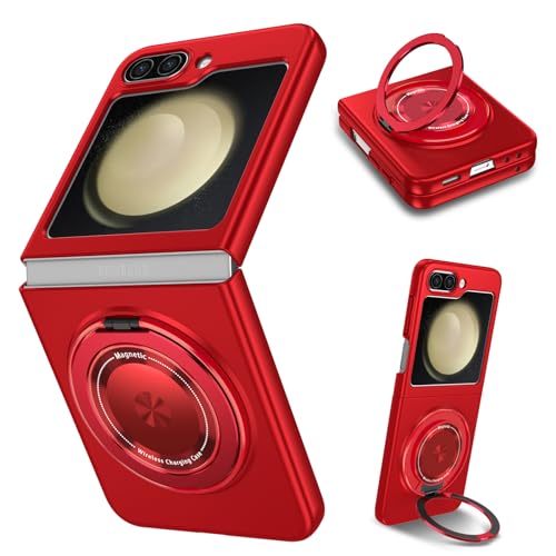 Coque Galaxy Z Flip 5 5G Samsung rouge ultra-fine avec film écran intégré