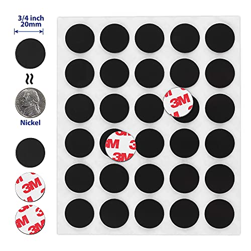 Magnetic Dots 120pcs - Round Magnets with Adhesive Backing, Circle Size Diameter 0.8’” x 0.08” on 4 Tape Sheets, with 3M Strong Adhesive Backing. Perfect for DIY, Art Projects, Industrial & Fridge - Image 4