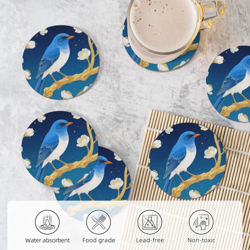 Dessous de verre oiseau bleu pour apéritif réussi et table protégée - 6