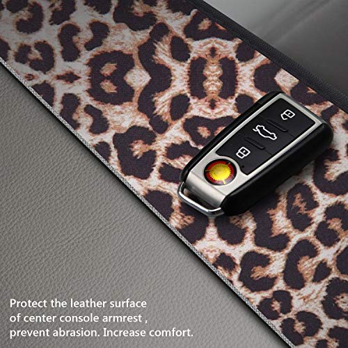 image for YR Vehicle Center Console Armrest Cover Pad, Universal Fit Soft Comfor