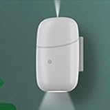 Waterless Essential Oil Diffuser,Mini Waterless Diffuser,Plug in Oil Diffuser with Night Light for Wall Outlet,Super Quiet Operation, 12-Hour Timer,for Bedroom, Reading Room, Yoga Room