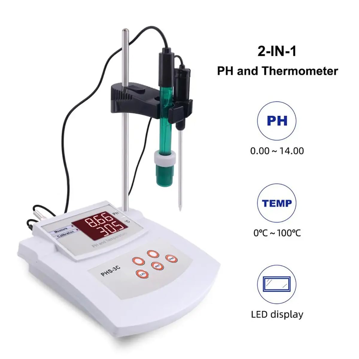 PH-mètre, compteur TDS, stylo compteur numérique TDS, testeur de qualité de l'eau portable, testeur de salinité électronique étanche PH TDS EC ORP testeur hydromètre outil de test de qualité de l'eau