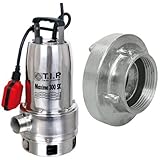 T.I.P. Schmutzwasser Tauchpumpe Edelstahl Maxima 300 SX + C-Storz-Kupplung