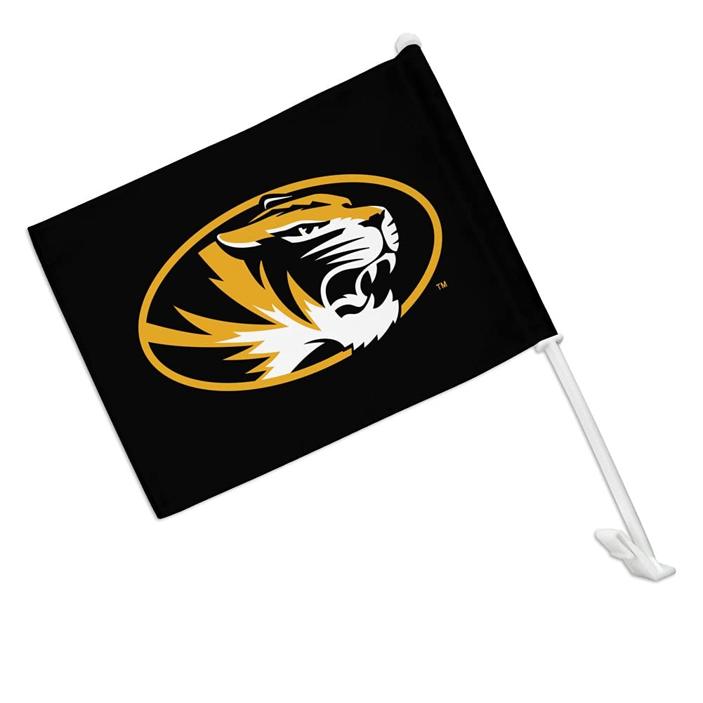GRAPHICS & MORE University of Missouri Primary Logo Car Truck Flag with Window Clip On Pole Holder