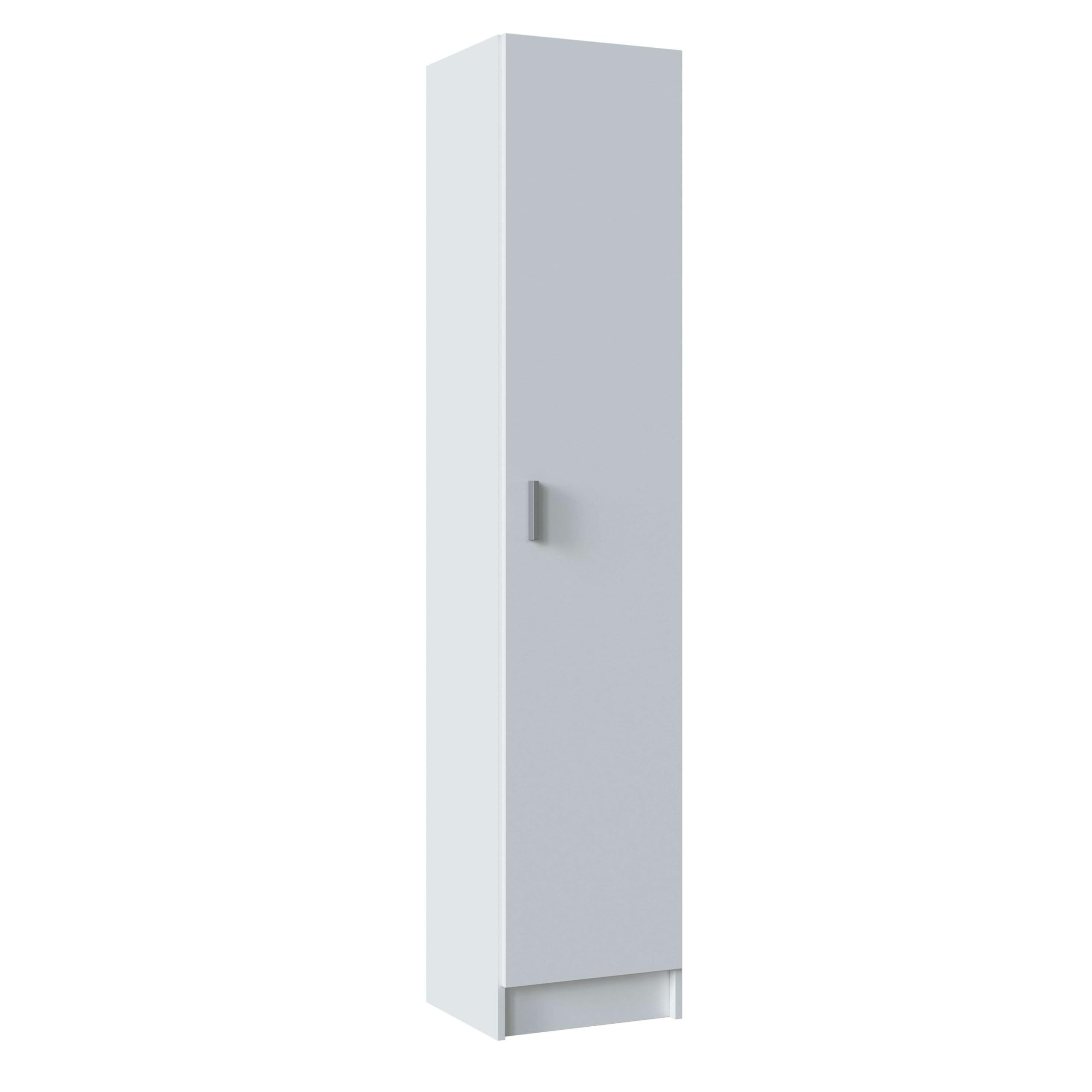 13Casa - Kawai A1 - Armadio multiuso. Dim: 37x37x180 h cm. Col: Bianco. Mat: Melamina.