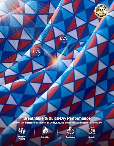 Image of Men's Golf Polo Shirts Dry Fit Performance Moisture Wicking Casual Print Golf Shirts for Men Breathable