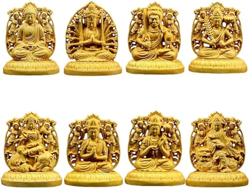 Estatua de animales del zodiaco Feng Shui tallada a mano, 8