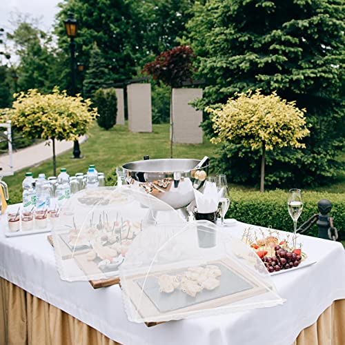 Fooen (6 Pack) Pop-Up Outside Picnic Mesh Food Covers Tent Umbrella For Outdoors And Camping Food Net Cover Keep Out Flies Mosquitoes Ideal For Parties Bbq, Reusable And Collapsible 17 X 17Inches #TOP7