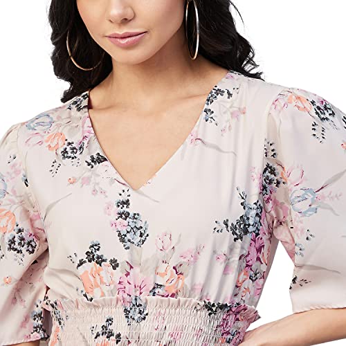 Image of Carlton London Women's Polyester A-Line Mini Casual Dress